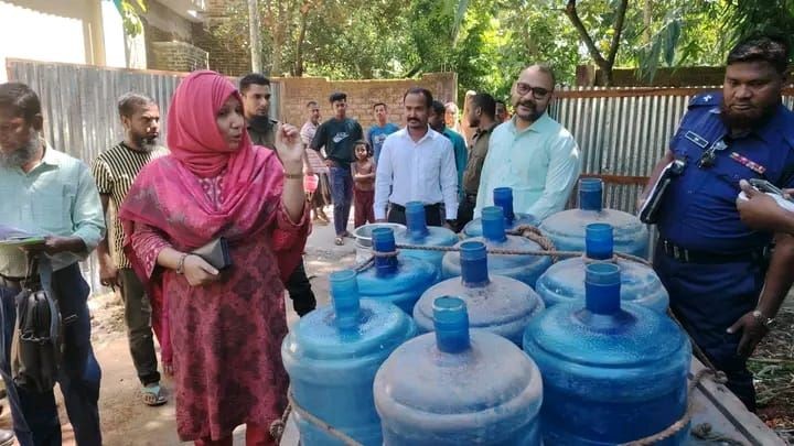 ব্রাহ্মণপাড়ায় ভ্রাম্যমাণ আদালতের অভিযান, অনুমোদনহীন পানি কারখানায় ২০ হাজার টাকা জরিমানা